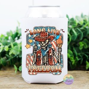 Western Long Live Freedom Can Cooler Koozie